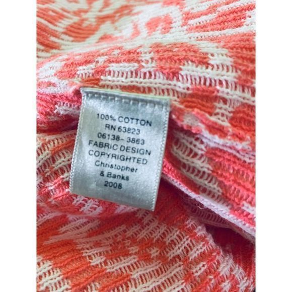 Christopher & Banks Pink & White Floral Sweater M - Picture 5 of 5